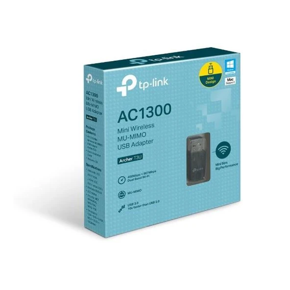 TP-LINK ARCHER T3U 1300 MBPS KABLOSUZ DUAL BAND USB ADAPTOR