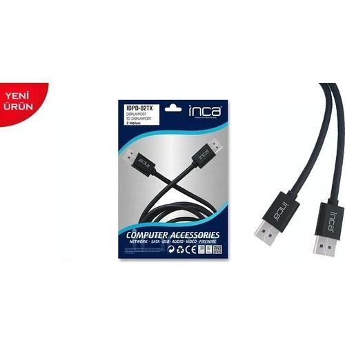 INCA IDPD-02TX 4K 2Metre Displayport To DisplayPort / Dp To Dp