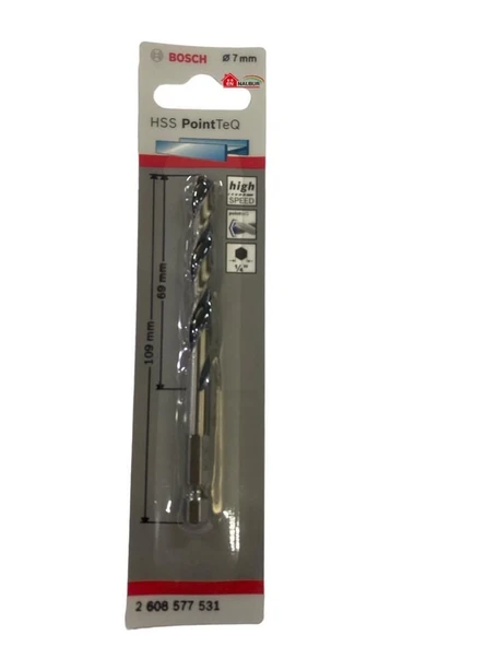 Bosch Pointteq Altıgen Şaftlı Hss Matkap Ucu 7 mm - Resim 2