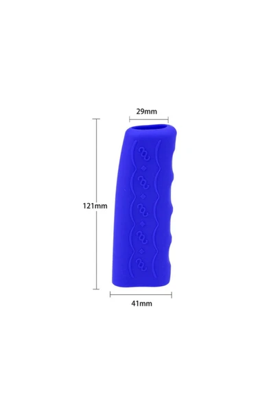 Silikon El Freni Kılıfı El Freni Koruyucusu Silikon Mavi - 2
