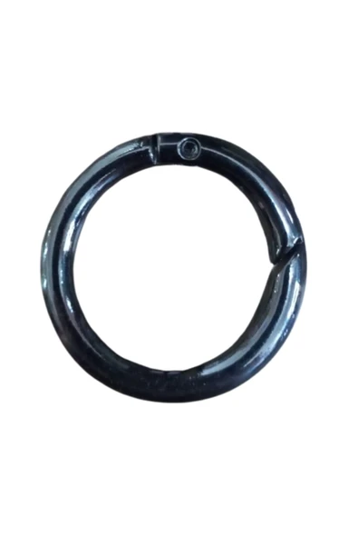 Çanta Halkası Yuvarlak 3 cm Siyah - 1