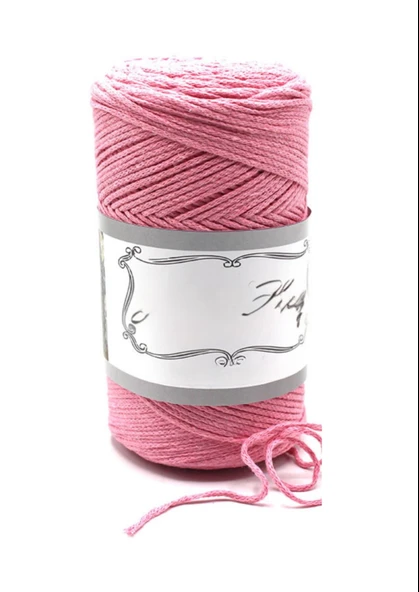 Pamuk Makrome 2 mm Pembe ürün görseli