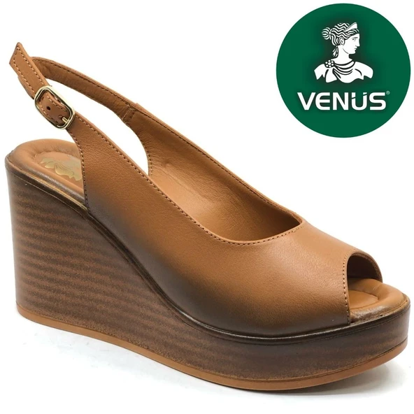Venüs Torik Hakiki Deri Comfort Ortopedik Dolgu Taban Kadın Sandalet ürün görseli 1