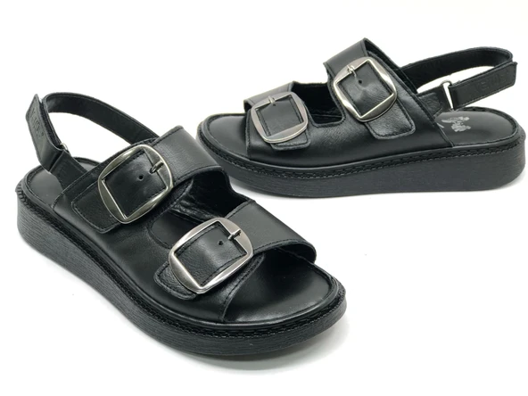 Venüs Vini Hakiki Deri Comfort Ortopedik Kadın Sandalet - 8