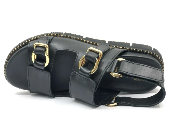 Venüs Lagos Hakiki Deri Comfort Ortopedik Kadın Sandalet - Resim 14