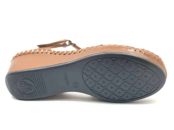 Venüs Miqula Hakiki Deri Comfort Ortopedik Kadın Sandalet - Resim 8