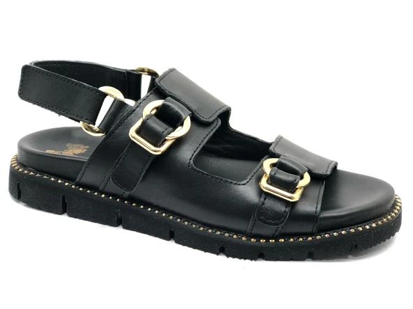 Venüs Lagos Hakiki Deri Comfort Ortopedik Kadın Sandalet - Resim 7