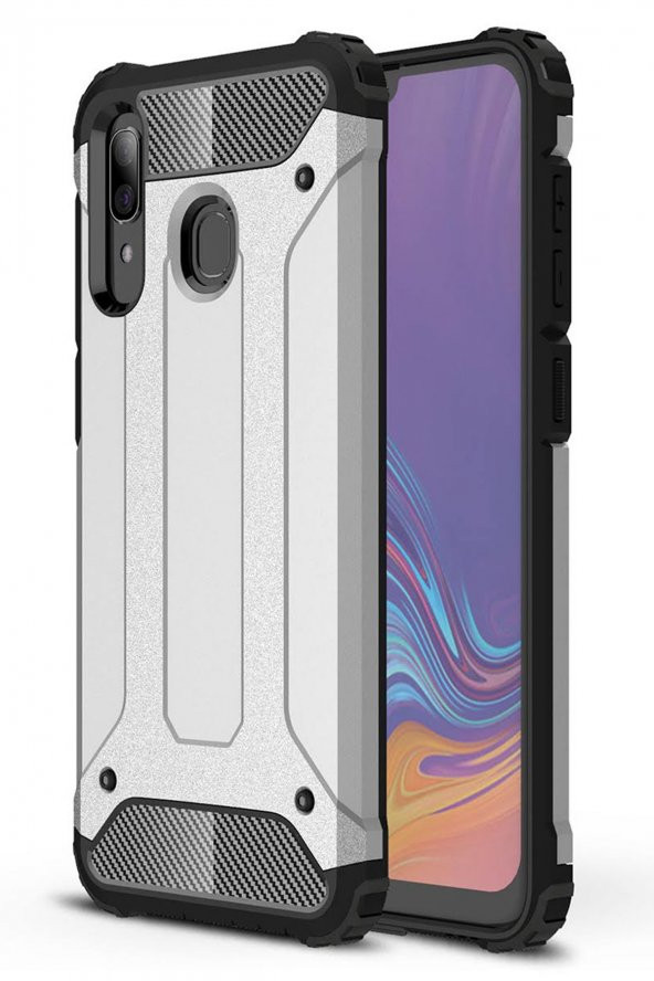 Samsung Galaxy A30 Kılıf Zırhlı Yüksek Koruma Tank Silikon Kılıf - 4