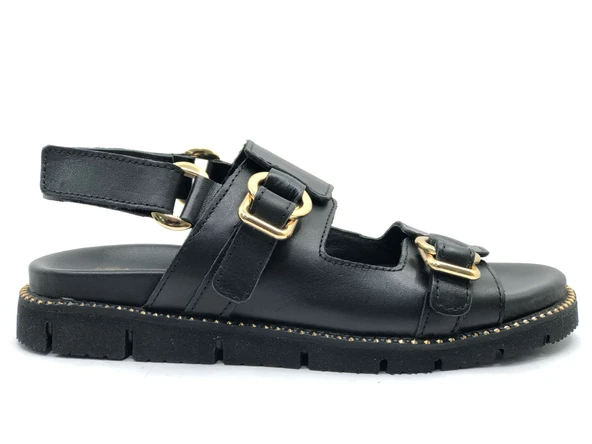 Venüs Lagos Hakiki Deri Comfort Ortopedik Kadın Sandalet - Resim 10