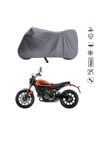 Ducati Scrambler Sixty 2  Bağlantı Tokalı  Uyumlu SolarBlock Prime Motosiklet Brandası Örtüsü