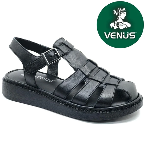 Venüs Yavanna Hakiki Deri Comfort Ortopedik Kadın Sandalet ürün görseli
