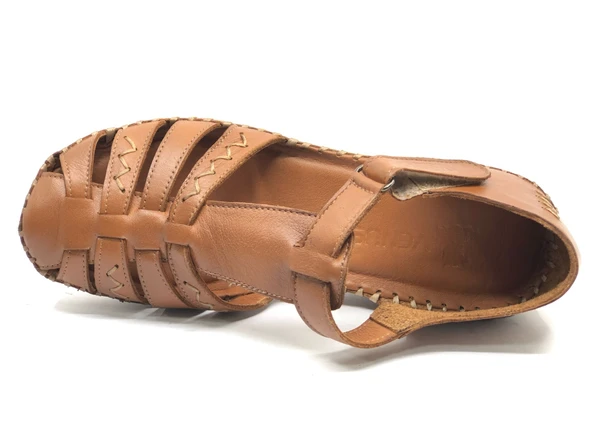 Venüs Miqula Hakiki Deri Comfort Ortopedik Kadın Sandalet - Resim 7