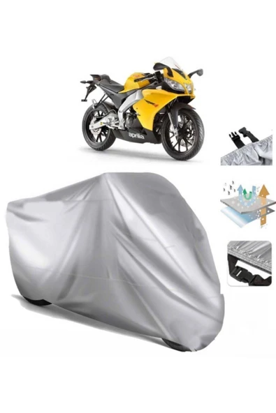 Aprilia Rs4 125 4t  Arka Çanta (bağlantı Tokalı) Uyumlu SolarBlock Prime Motosiklet Brandası Örtüsü