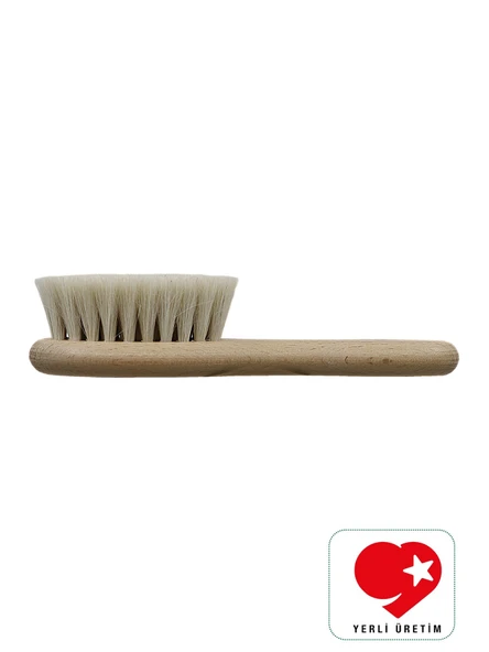 Doğal Keçi Kılı Yumuşak Bebek Saç Fırçası - Bialife - 3