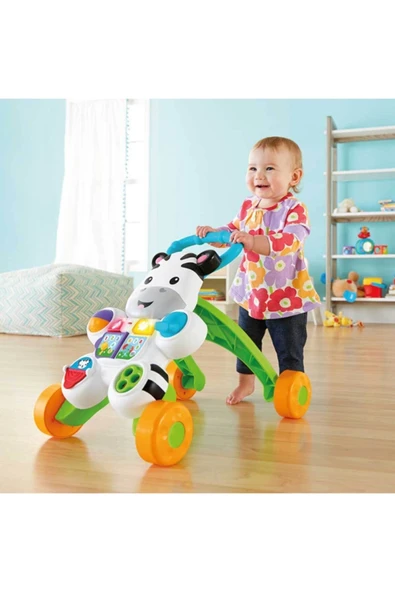 Fisher-Price Melodili Zebra Yürüteç Yürüme Yardımcısı DLD80 - 8
