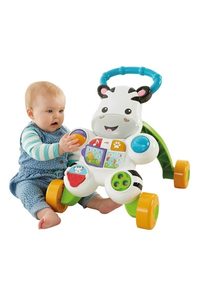 Fisher-Price Melodili Zebra Yürüteç Yürüme Yardımcısı DLD80 - Resim 5