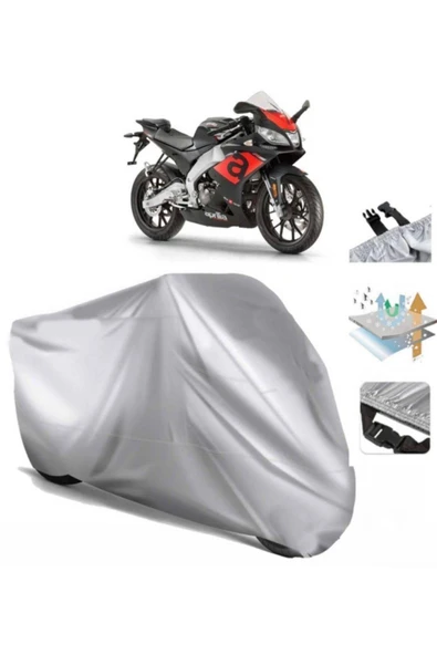Aprilia Rs 125  Arka Çanta (bağlantı Tokalı) Uyumlu SolarBlock Prime Motosiklet Brandası Örtüsü
