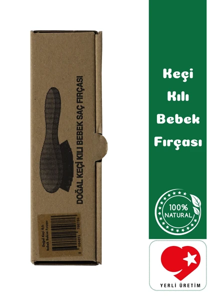 Doğal Keçi Kılı Yumuşak Bebek Saç Fırçası - Bialife - 4