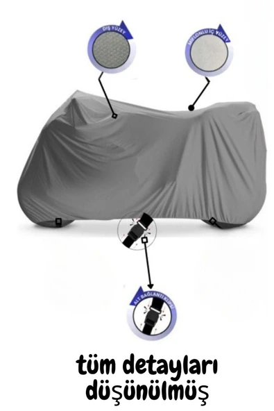 Aprilia Rsv4 Rf  Uyumlu SolarBlock Prime Motosiklet Brandası Örtüsü - Resim 3