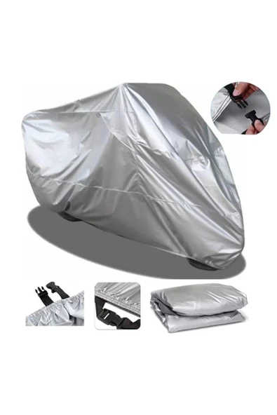 Kral Motor Kr-39 Grande 5000 Elektrikli  Lüx Kalite Kalın  Uyumlu SolarBlock  Motosiklet Brandası
