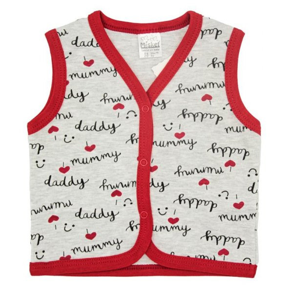 I LOVE DADDY  Baskılı Yelek - 3