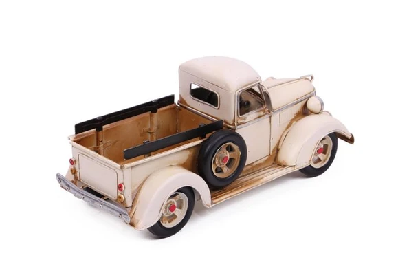 Dekoratif Metal Nostaljik Kamyon Vintage Masaüstü Dekoratif Hediyelik - Resim 3