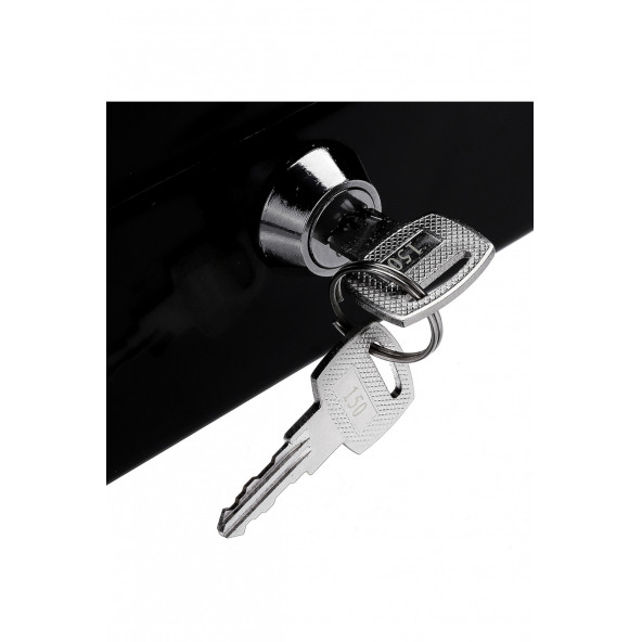 MÜHLEN Cash Box CB150 Mini Boy Taşınabilir Para Kutusu (Siyah Renk) Çıkartılabilir Para Rafları - 6