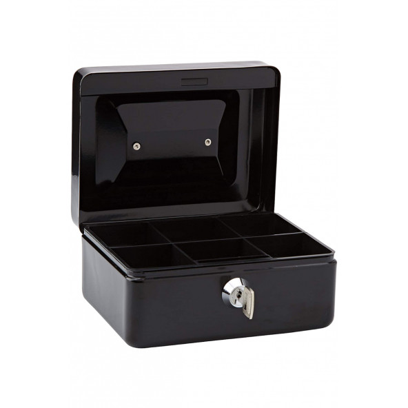 MÜHLEN Cash Box CB150 Mini Boy Taşınabilir Para Kutusu (Siyah Renk) Çıkartılabilir Para Rafları - 7
