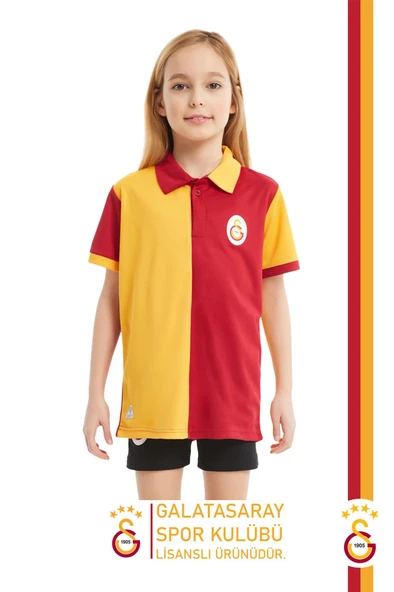 Galatasaray Orijinal Lisanslı Match Day Polo Çocuk T-shirt Hediyelik Ahşap Kutulu - 2