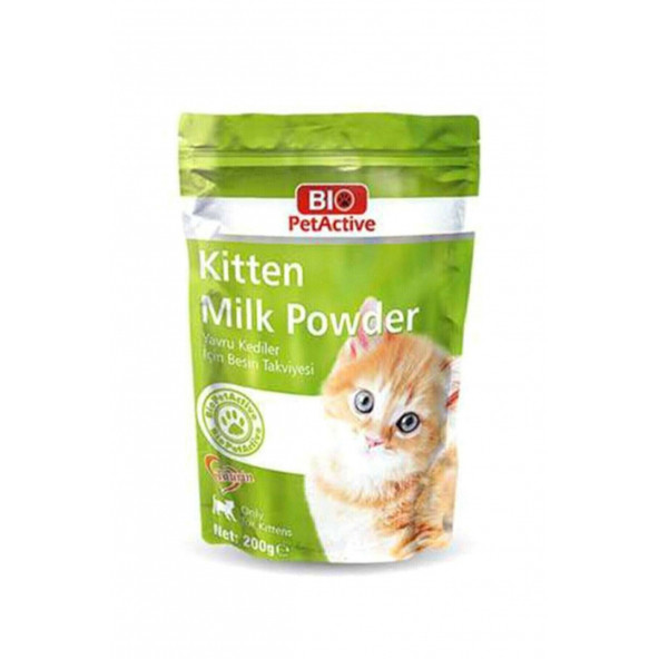 Bio PetActive Kitten Milk Powder 200 Gr. ( Yavru Kedi Anne Süt Tozu )