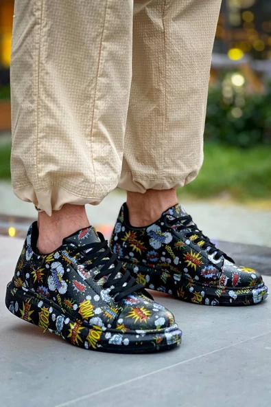 KB-X500  Kuback Siyah Boom  Bağcıklı  Günlük Erkek  Ayakkabı - Resim 2