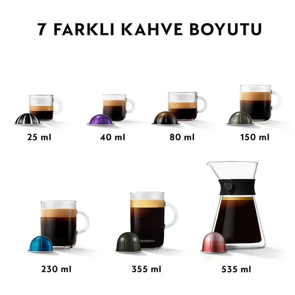 NESPRESSO VERTUO NEXT C MATT BLACK KAPSÜL KAHVE MAKİNESİ - 3