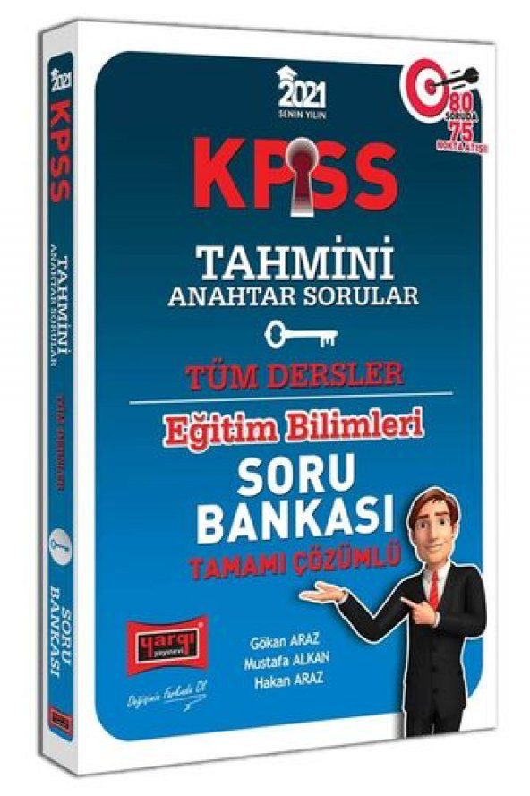 Yargı Yayınları Kpss Eğitim Bilimleri Tahmini Anahtar Sorular Tamamı Çözümlü Soru Bankası