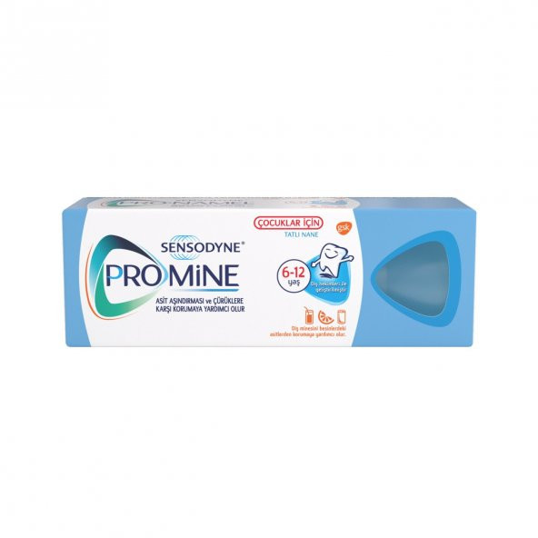 Sensodyne Promine Çocuklar İçin Diş Macunu 50 ml (Tatlı Nane) ürün görseli