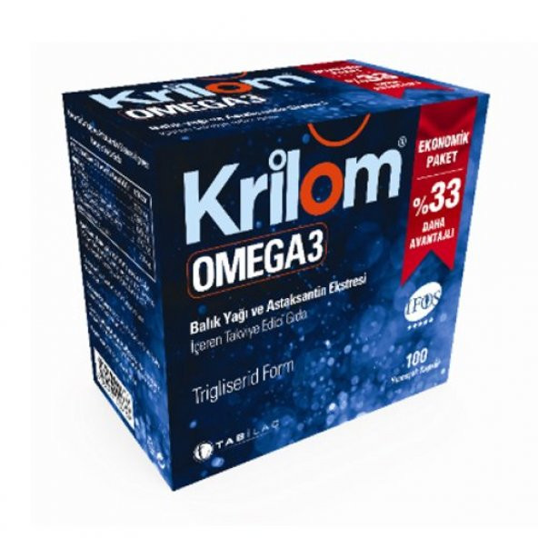 Krilom Omega-3 Avantajlı 100 Yumuşak Kapsül