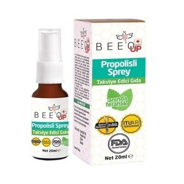 Bee`o Up Propolisli Ballı Boğaz Spreyi 20 ml