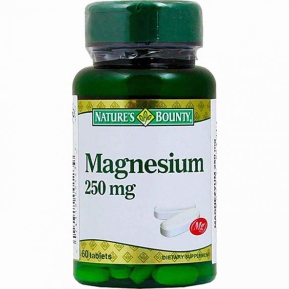 Natures Bounty Magnesium 250mg 60 Tablet
