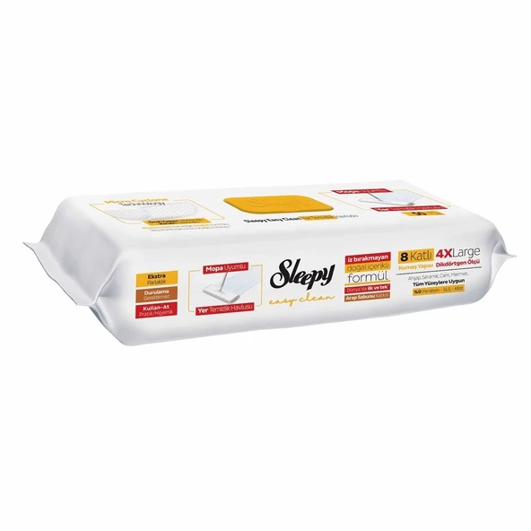 Sleepy Yer Temizlik Havlusu Mop Uyumlu 50 Adet Arap Sabunlu - 3