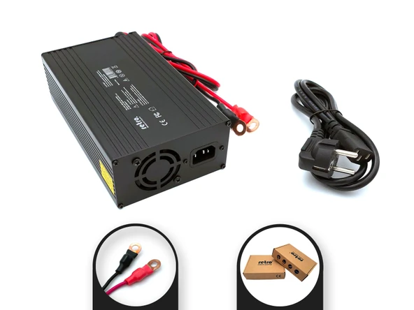 RETRO 29.4V 20A 588W LiFePO4 Batarya Sarj Adaptörü RPA-AC442