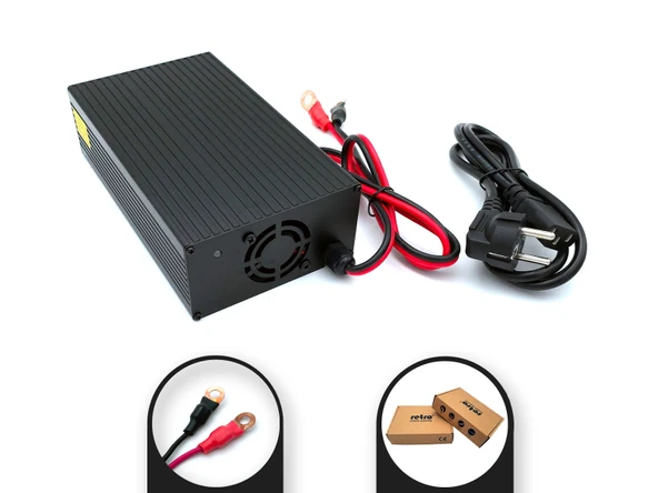 RETRO 29.4V 20A 588W LiFePO4 Batarya Sarj Adaptörü RPA-AC442 - 2