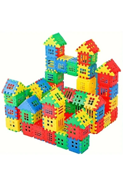 HAPPENS Puzzle City 3d Yapı Ve Tasarım Blokları 64 Parça Eğitici Oyuncak - 3