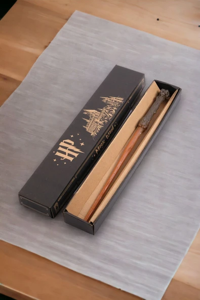 HAPPENS Harry Potter Asa 33 Cm , Büyülü Asa, Harry Asası Kutulu Yeni Asa - 2