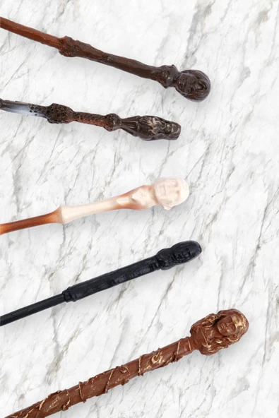 HAPPENS Harry Potter Asası 5'li Asa Seti Harry Hermione Voldemort Dumbledore Snape - 4