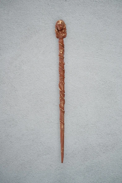 HAPPENS Harry Potter Başlı Hermonie Asası 33 Cm , Büyülü Asa, Harmony Asası Kutulu Yeni Asa - 5