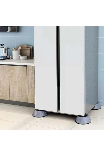 HAPPENS Gürültü Engelleyici Ve Kaymaz Titreşim Önleyici Kauçuk Ayak Pedleri Çamaşır Makinesi Stoper - 4