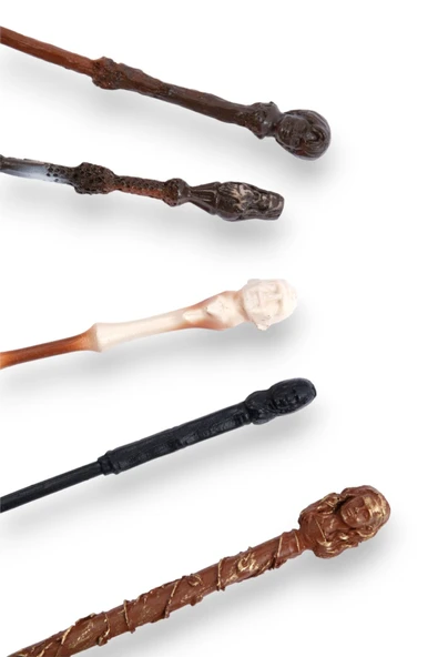 HAPPENS Harry Potter Asası 5'li Asa Seti Harry Hermione Voldemort Dumbledore Snape - 6