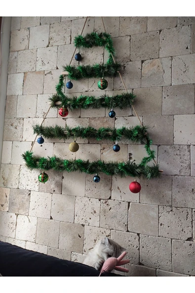 HAPPYLAND Çam Dalı Garland 5 Metre Uzunluğunda Doğal Görünümlü Dal - 4