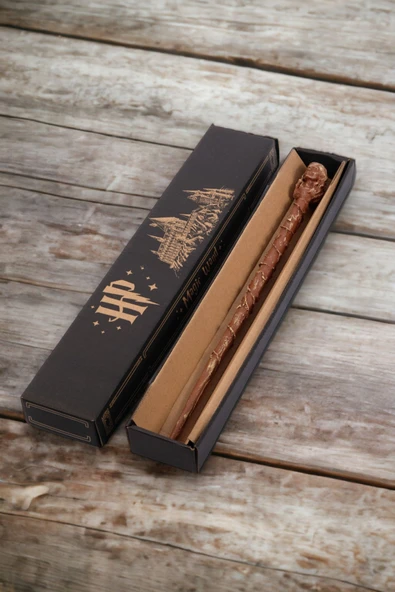 HAPPENS Harry Potter Başlı Hermonie Asası 33 Cm , Büyülü Asa, Harmony Asası Kutulu Yeni Asa - 2