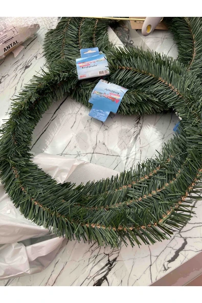 HAPPYLAND Çam Dalı Garland 5 Metre Uzunluğunda Doğal Görünümlü Dal - 3