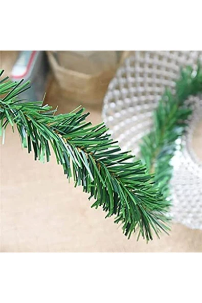 HAPPENS Yeni Yıl Yeşil Çam Garland 5 Metre - 4 Mm Kalınlık - 2